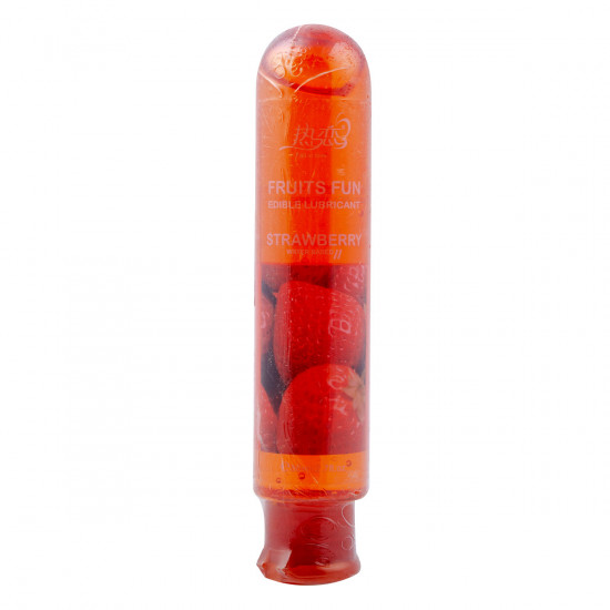 Fruits Fun Edible Waterbased Glijmiddel Strawberry 80 ml