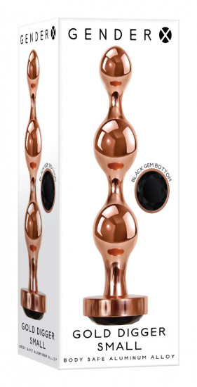 Gender X Gold Digger Buttplug Small RosÃ© Goud