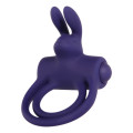 Adam & Eve Silicone Remote Control Rabbit Ring Vibrerende Cockring Paars