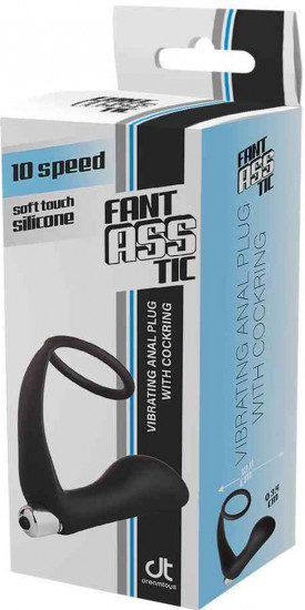 Fantastic Vibrating Anal Plug With Cockring