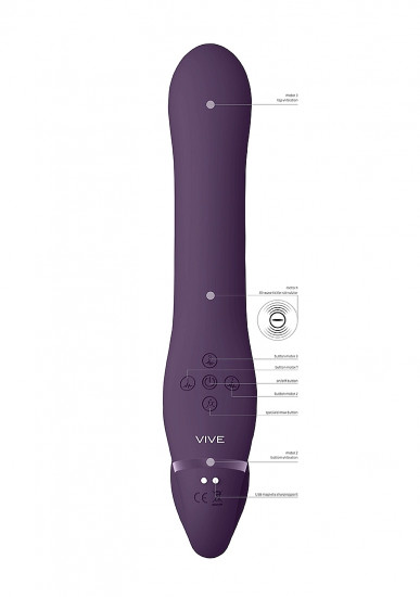 Vive Ai Dual Vibrating And Air Wave Tickler