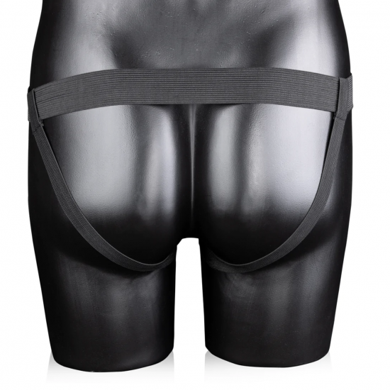 Ouch! Hollow Strap-On Textured Curved Blauw