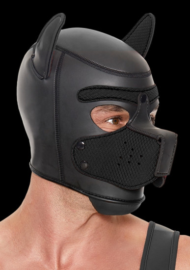 Ouch! Puppy Hood Masker Zwart