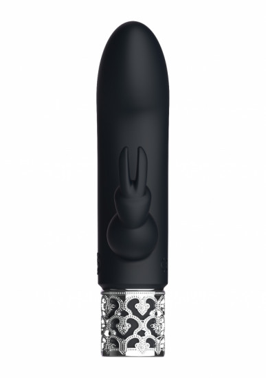 Royal Gems Dazzling Rabbit Vibrator Zwart