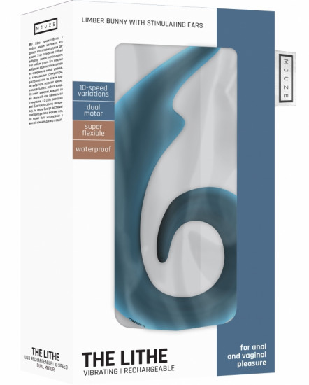 Mjuze The Lithe Bunny Dubbele Vibrator Blauw