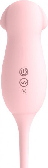 Elva Pulsating & Sucking Massage Vibrator Lichtroze
