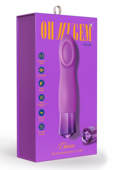 Oh My Gem Charm Amethyst Vibrator Paars