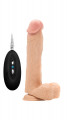 RealRock 9 Inch Vibrating Cock with Balls Blank