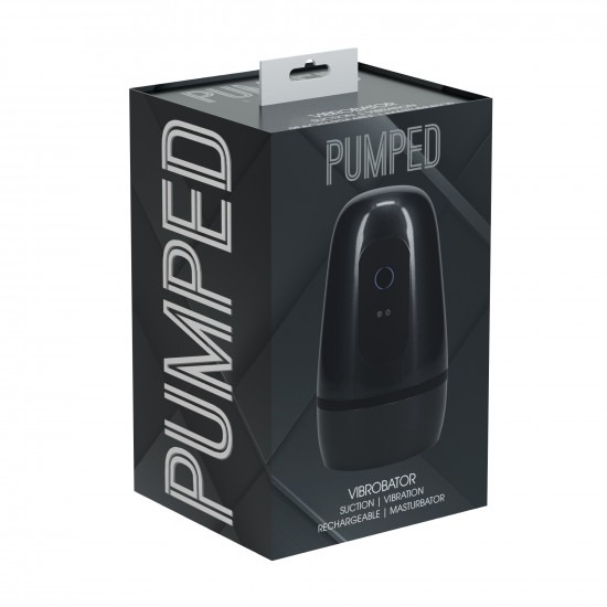 Pumped Vibrobator Masturbator Pump Gun Metal