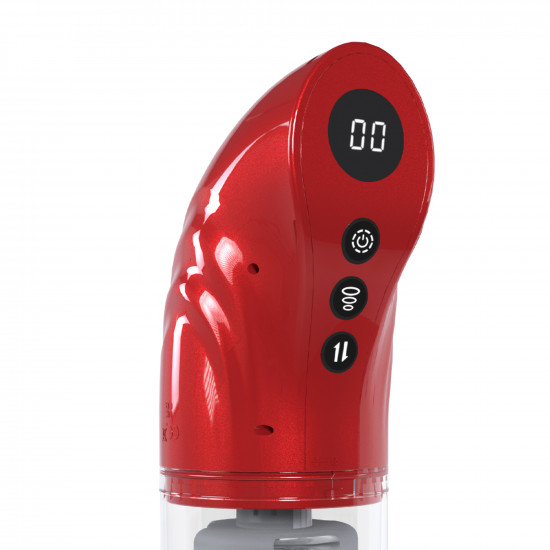 Pumped Strokemate Masturbator Pump Metallic Red