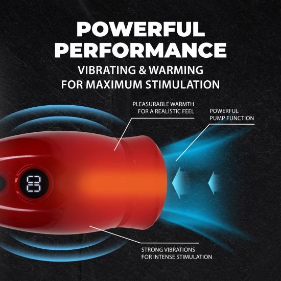 Pumped Virtuo Masturbator Pump Metallic Red