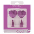 Ouch! Nipple Tassels Heart Paars