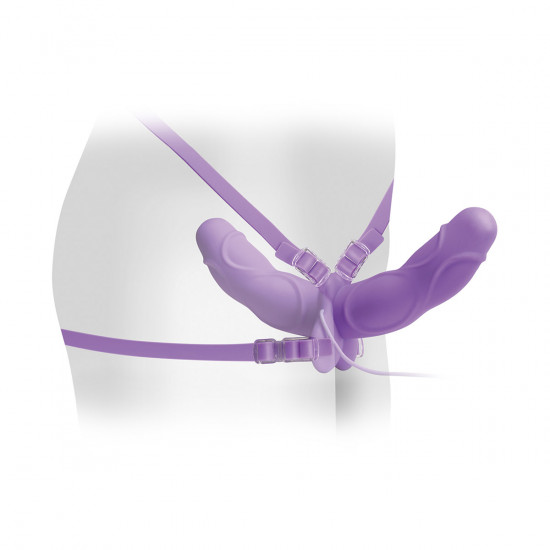 Fetish Fantasy Elite Vibrating Double Delight Strap-On