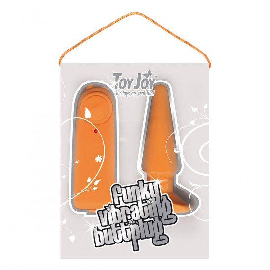 ToyJoy Funky Vibrating Buttplug Oranje