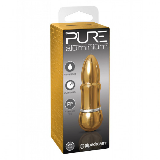 Pure Aluminium Mini Vibrator Goud