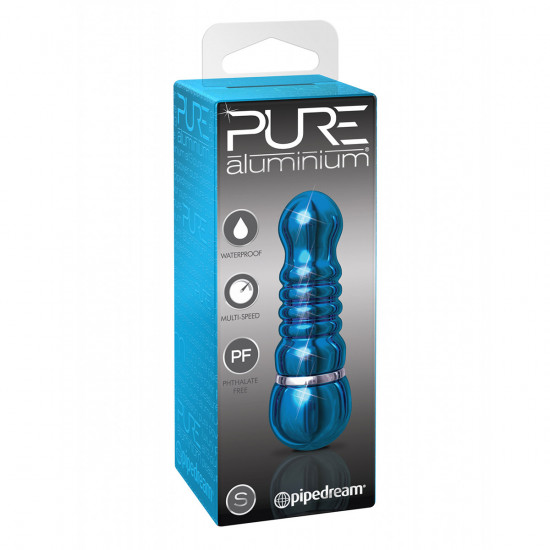 Pure Aluminium Mini Vibrator Blauw