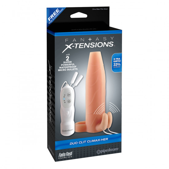 Fantasy X-tensions Duo Clit Climax-Her Sleeve Blank