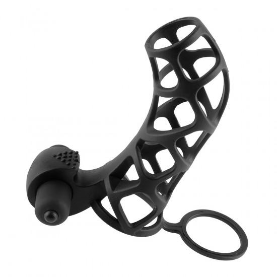 Fantasy X-tensions Extreme Silicone Power Cage Sleeve Zwart