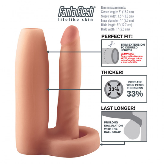 Fantasy X-tensions Double Trouble Girth Gainer Sleeve Blank