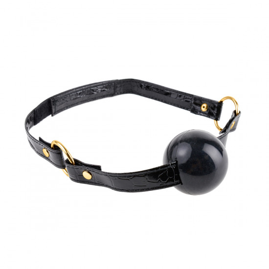 Fetish Gold Ball Gag Zwart