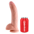 King Cock 9 Inch Cock with Balls Dildo Blank