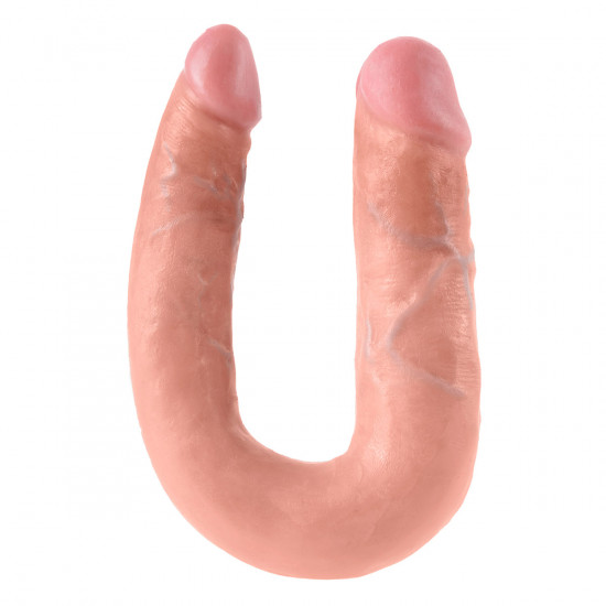 King Cock U-Shaped Medium Double Trouble Dildo Blank
