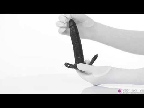 Double Trouble Strap On Zwart