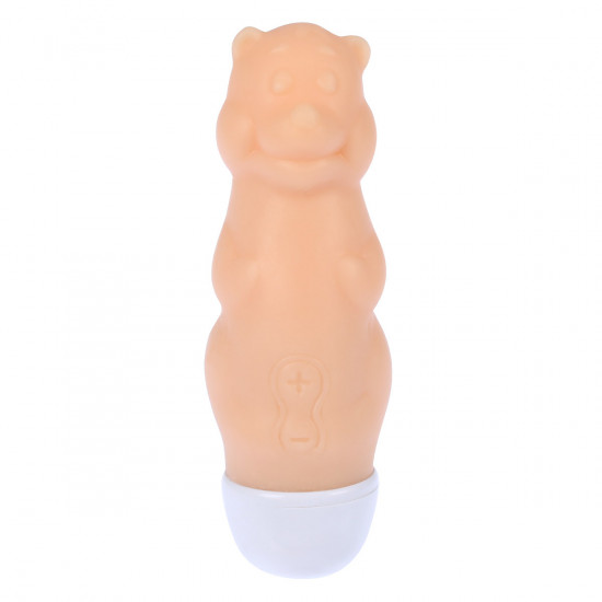 Cheeky Bear Mini Vibrator Huidskleur Blank