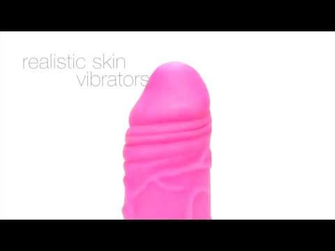 Shots Toys Realistic Skin Vibrator Small Paars