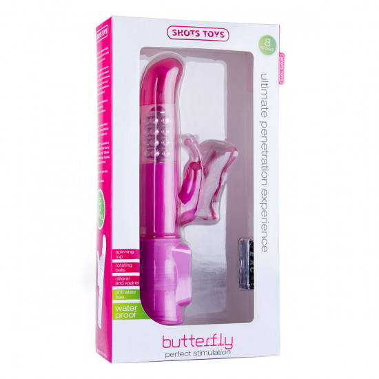 Shots Toys Butterfly Vibrator Roze