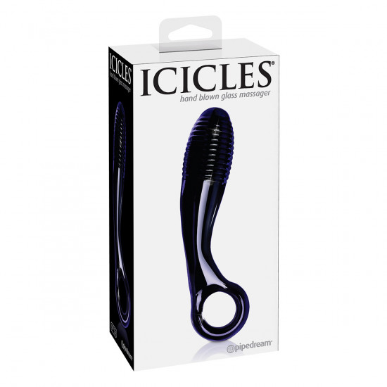 Icicles No. 54 Glazen Dildo Blauw