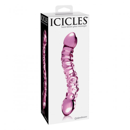 Icicles No. 55 Glazen Dildo Roze