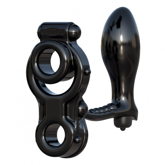 C-Ringz Ironman Ass-Gasm Cockring Zwart