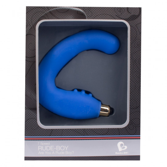 Rocks-Off Rude-Boy Anaal Vibrator Blauw