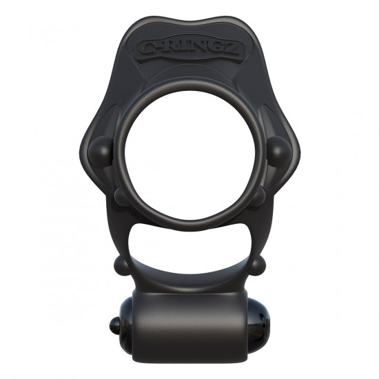 C-Ringz Rock Hard Vibrating Ring Cockring Zwart
