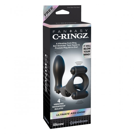C-Ringz Ultimate Ass-Gasm Cockring Zwart