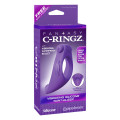 C-Ringz Vibrating Silicone Taint-Alizer Cockring Paars