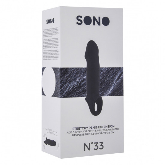 Sono Stretchy Penis Extension No. 33 Zwart