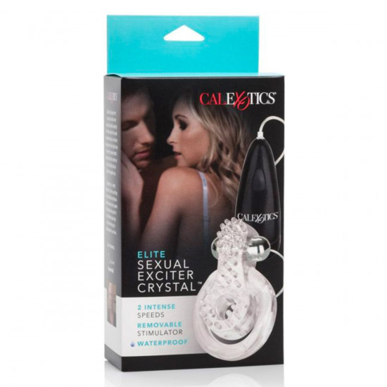 Elite Sexual Exciter Crystal Cockring Transparant