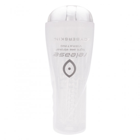 Cyberskin Release Vibrating Stroker Transparant