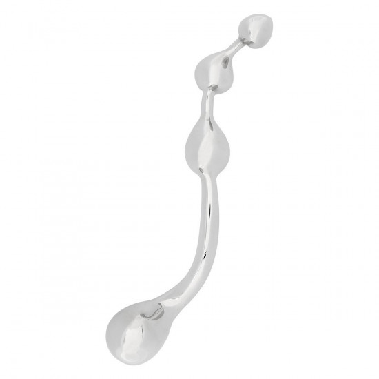 Steel Multistim Dildo Zilver