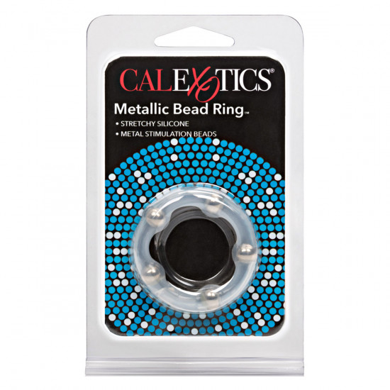 Metallic Bead Cockring Transparant