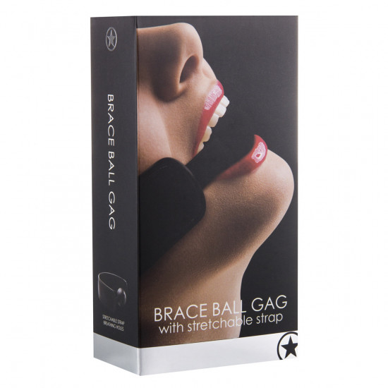 Ouch! Brace Ball Gag Zwart
