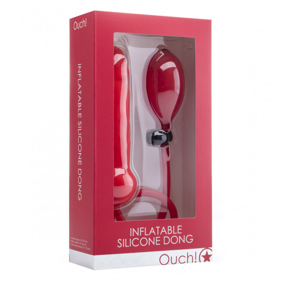 Ouch! Inflatable Silicone Dong Rood
