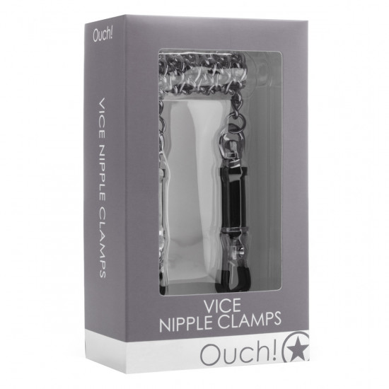 Ouch! Vice Tepel Klemmen Zilver