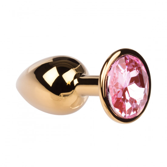 Plug It Strass Buttplug Small Goud/Roze