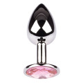 Plug It Strass Buttplug Small Zilver/Roze