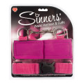 Sinners Waist Harness And Cuffs Set Roze