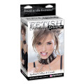 Feitsh Spiked Halsband met Riem Zwart