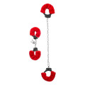Furry Enkel en Handboeien Set Rood